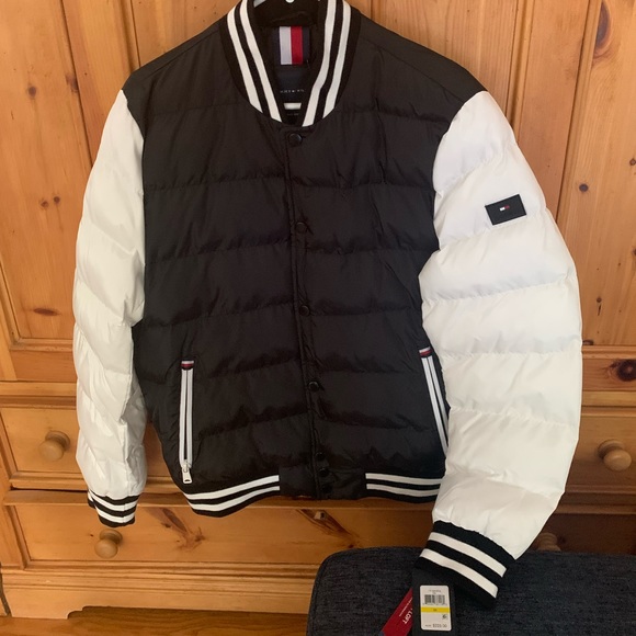 Mens M tommy Hilfiger Quilted Varsity Jacket NWT - Picture 5 of 6